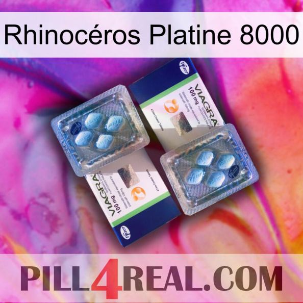 Rhinocéros Platine 8000 viagra5